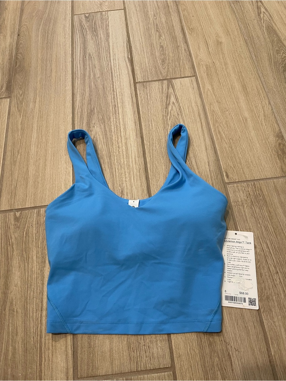 NWT Lululemon Align Tank Top Ocean Wave Sz 8